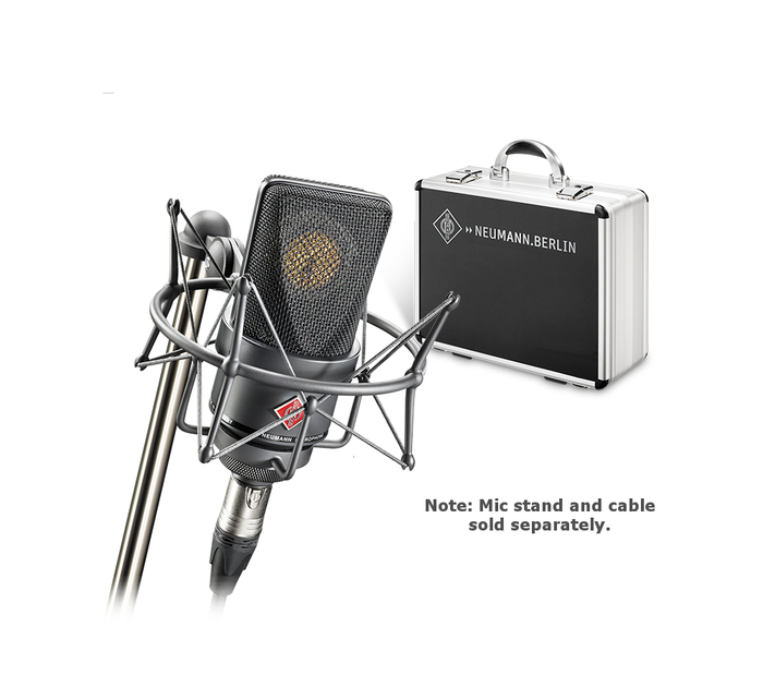 Neumann TLM 103-MT-SET Large Diaphragm Cardioid Condenser Microphone With Aluminum Case, Black