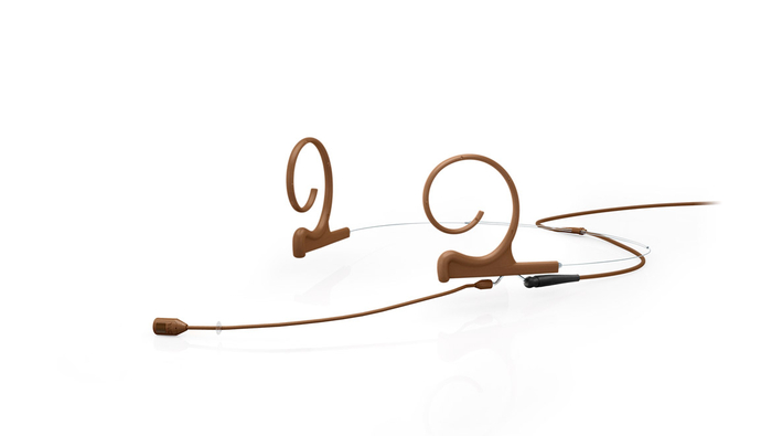 DPA 4288-DC-F-C00-MH 4288 Cardioid Flex Headset Mic With 100mm Boom And MicroDot Connector, Brown