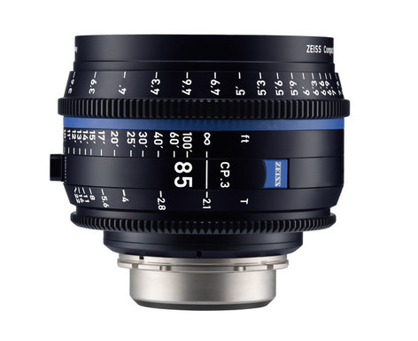 Zeiss CP3-85 CP.3 85mm T2.1 Compact Prime Lens In Feet Scale