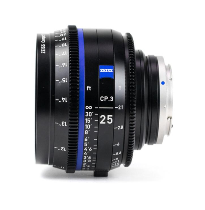 Zeiss CP3-25 CP.3 25mm T2.1 Compact Prime Lens In Feet Scale