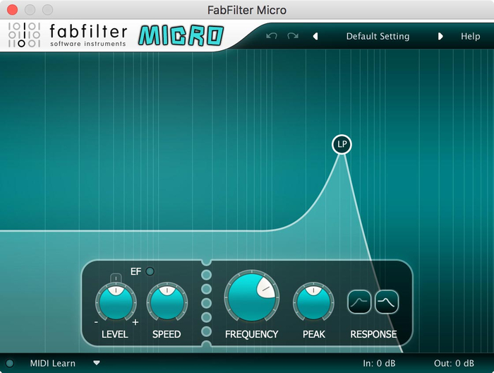 FabFilter FAB-MICRO Lightweight Filter Plug-In [VIRTUAL]