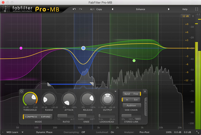 FabFilter FAB-PRO-MB Pro Multiband Compressor & Expander [VIRTUAL]