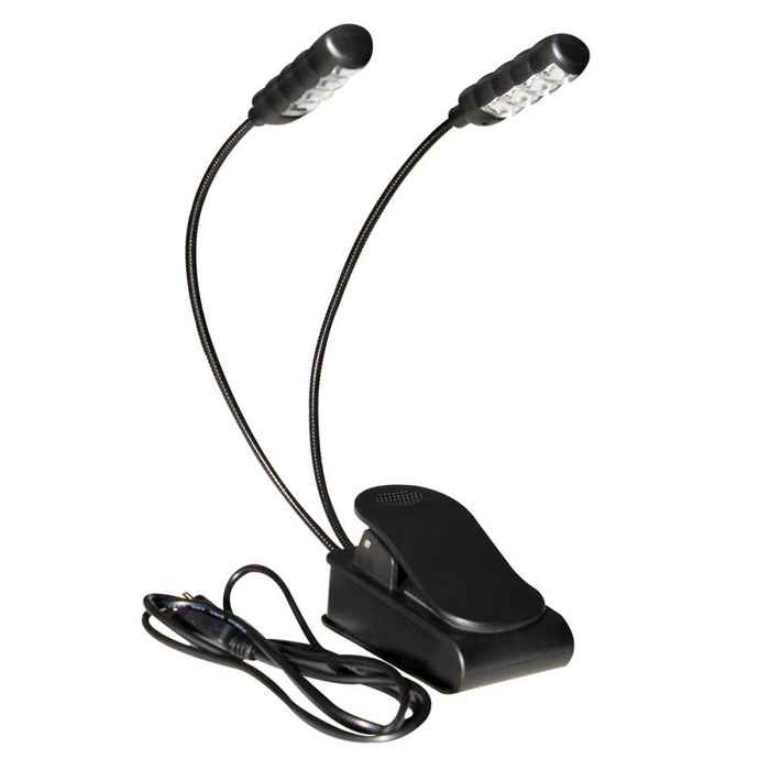 On-Stage LED2224 Rechargeable Clip-On Dual LED Light, USB