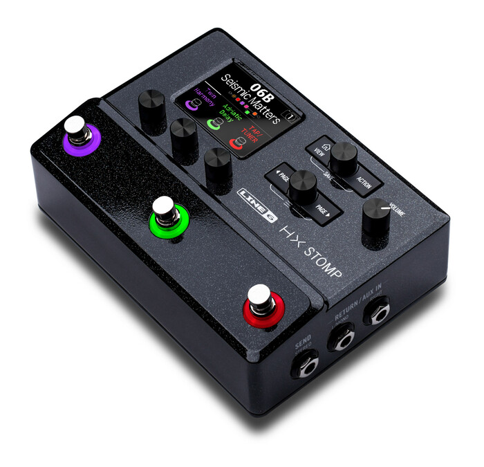 Line 6 HX Stomp Footswitch Ultra-Compact Guitar Multi-FX Floor Processor