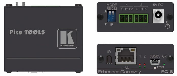 Kramer FC-6 2-Port Multi-IO Serial, IR Control Gateway