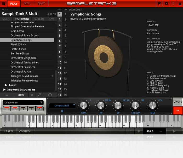 IK Multimedia ST3 Orchestral Percussion Classic Percussion For Modern Composer [download]