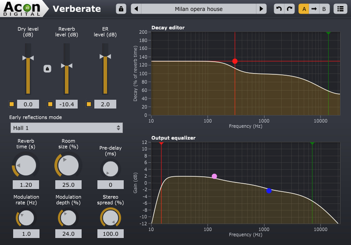 Acon Digital Acon Verberate Algorithmic Reverb With Surreal Realism [download]