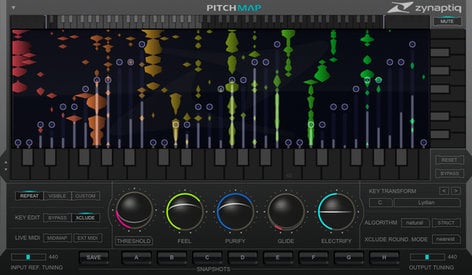 Zynaptiq Software PITCHMAP Real-time Polyphonic Pitch Processing [download]