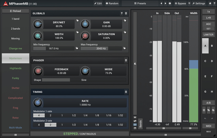 Melda MPhaserMB 6 Bands With Custom Shape [download]