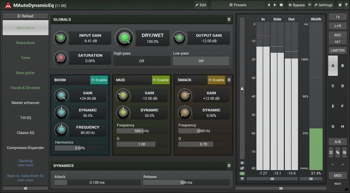 Melda MAutoDynamicEq Transparent & Musical Sounding EQ [download]