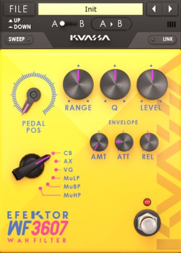 Kuassa Teknika Efektor WF3607 Wah Filter Virtual Wah Filter Stompbox [download]