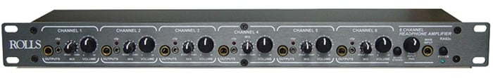 Rolls RA62c 6-Channel Headphone Amplifier, 1 Rack Unit