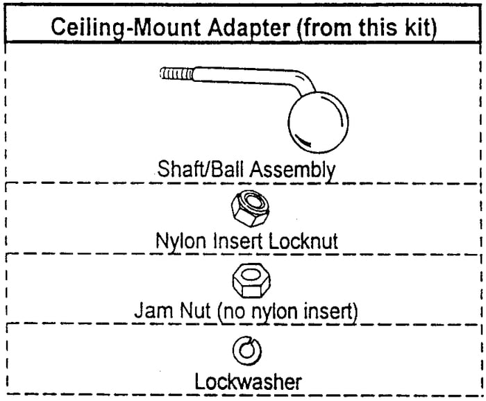 JBL MTC-23CM Pair Of Ceiling Mount Adapters For Control 23, Black