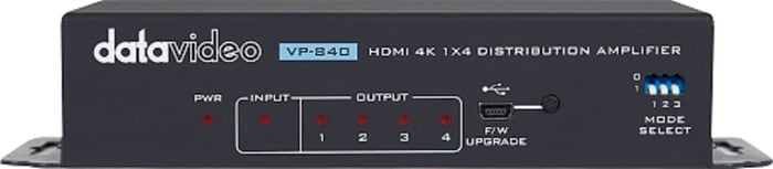 Datavideo VP-840 1 In 4 Out 4K HDMI Distribution Amplifier