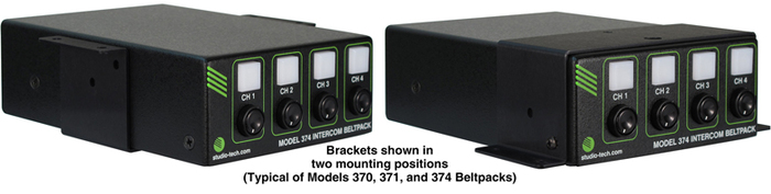 Studio Technologies MBK-01 Mounting Bracket Kit For Intercom Beltpacks