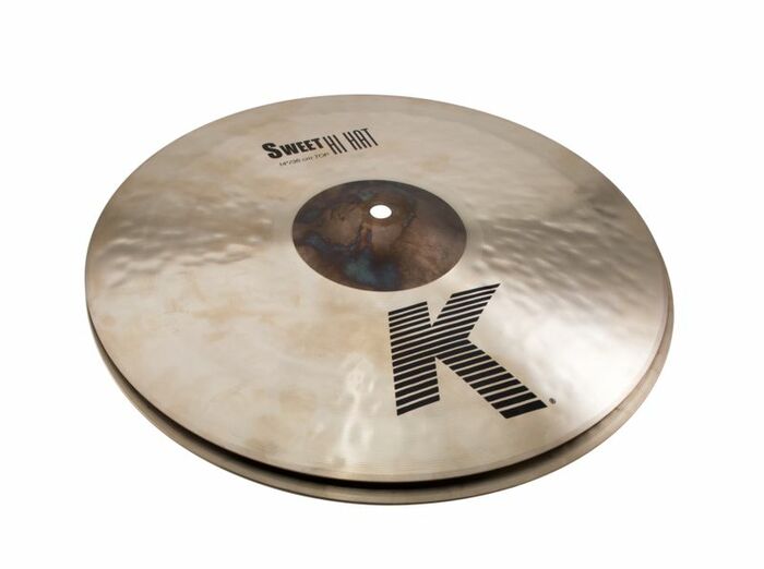 Zildjian K0720 14" Hi-Hat Pair With Thin Top And Extra-Heavy Bottom And Unlathed Bells