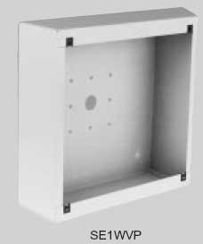 Quam SE1WVP Square Vandal-Resistant Surface Mount Enclosure, 4" Depth, White Powder Finish