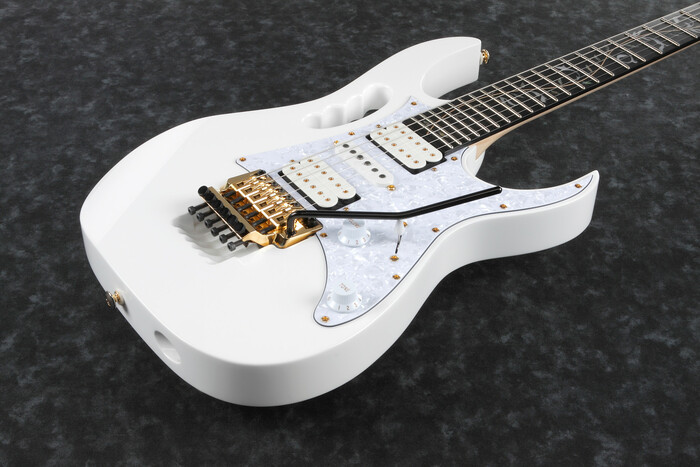 Ibanez Steve Vai Signature - JEM7VPWH Solidbody Electric Guitar With Ebony Fingerboard And Evolution Pickups - White