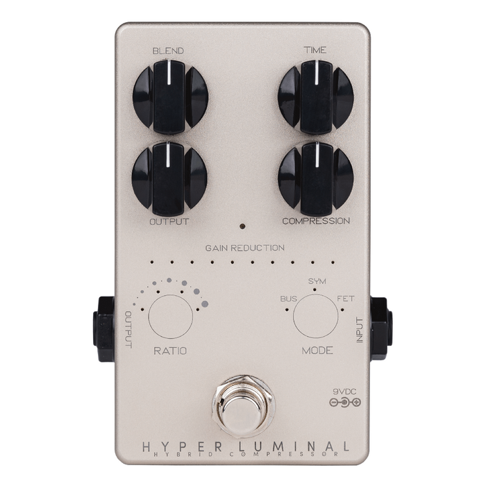 Darkglass Electronics Hyper Luminal Hybrid Compressor Hybrid Bass Compressor Pedal Using VCA And Digital Side Chain Compression