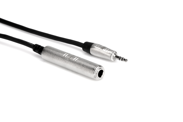 Hosa HXSM-005 5' Pro Series 1/4" TRS To 3.5mm TRS Headphone Adapter Cable