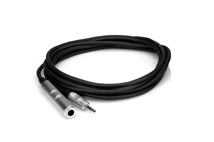 Hosa HXSM-010 10' Pro Series 1/4" TRS To 3.5mm TRS Headphone Adapter Cable