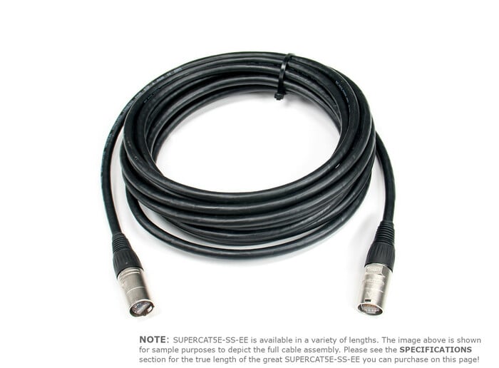 Elite Core SUPERCAT5E-S-EE-150 150' Shielded Tactical CAT5E Terminated Both Ends With Shiel
