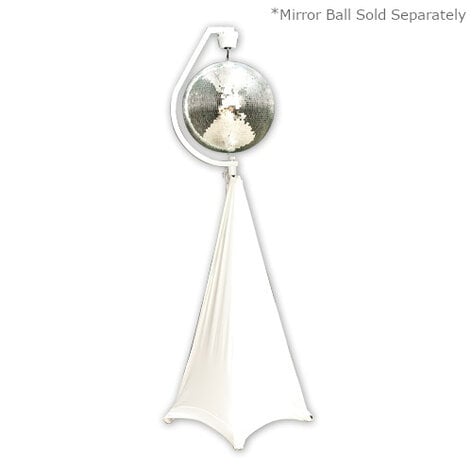 Eliminator Lighting DECOR-MBSK Mirror Ball Stand Kit With White Lycra