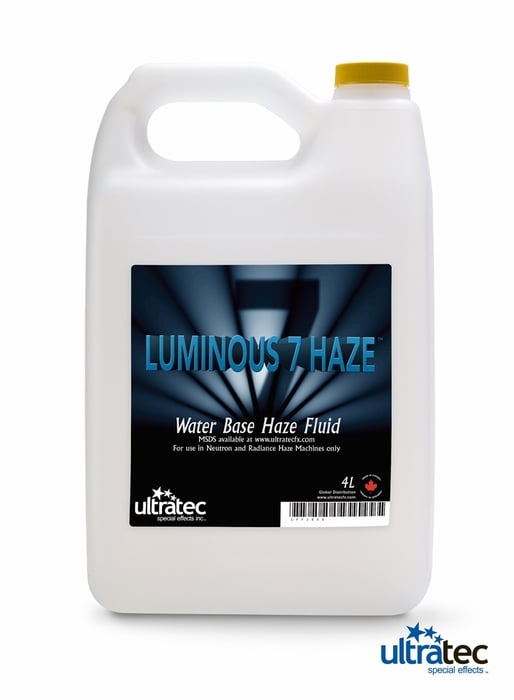 Ultratec Luminous 7 Fluid Case Of 4- 4L Containers Of Luminous 7 Haze Fluid