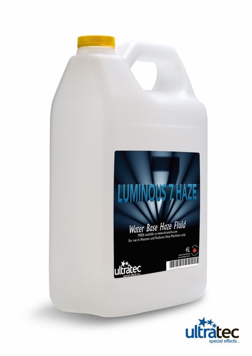 Ultratec Luminous 7 Fluid Case Of 4- 4L Containers Of Luminous 7 Haze Fluid