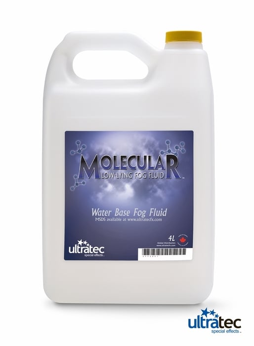 Ultratec Molecular Fog Fluid Case Of 4- 4L Containers Of Water Based Low/Heavy Fog Fluid