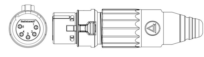 Switchcraft AAA5FZ 5-pin XLRF AAA Series Cable Mount Connector