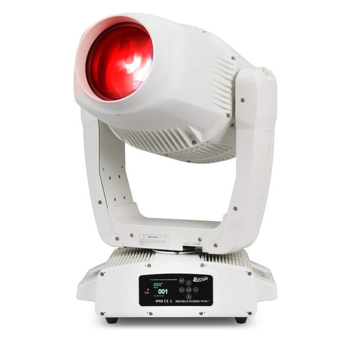 Elation Proteus Hybrid 470W Discharge IP65 Rated Hybrid Moving Head Beam / Spot / Wash Fixture, White