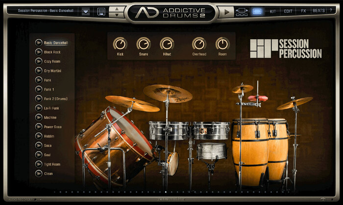 XLN Audio AD2: Session Percussion	 Exotic Percussion In Your Tracks [download]