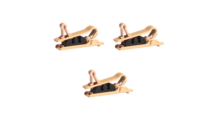 Shure RPM40TC TwinPlex Single Tie Clip, Quantity Of 3