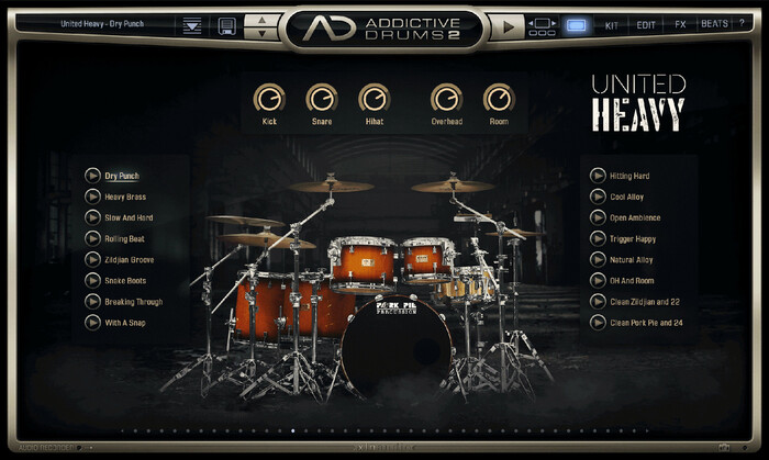 XLN Audio AD2: United Heavy Hard Hitting Drums For Heavy Music [download]