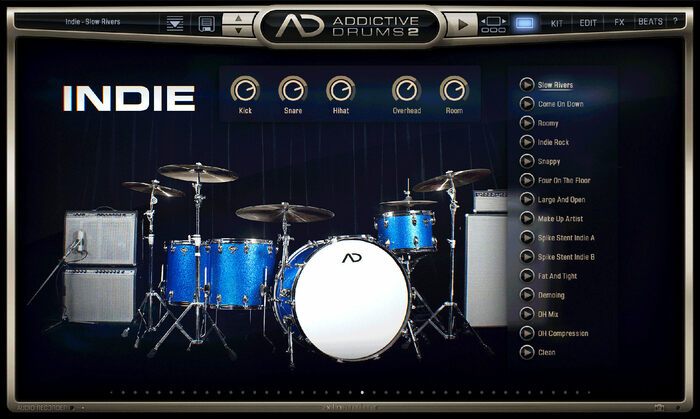 XLN Audio AD2: Indie	 Classic Kit With Vintage Mics And Analog Tape [download]