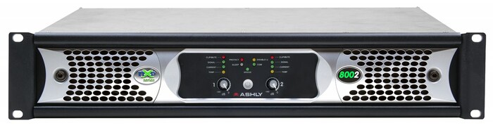 Ashly nXp8002 2-Channel Network Power Amplifier, 800W At 2 Ohms With Protea DSP