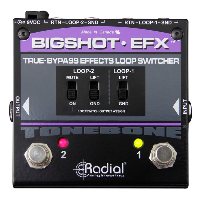 Radial Engineering Bigshot EFX TRUe Bypass Effects Loop Switcher Pedal