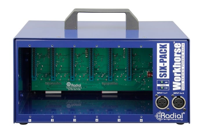 Radial Engineering SixPack 6-Slot Power-Rack, Desktop Format,1600Ma Power Supply