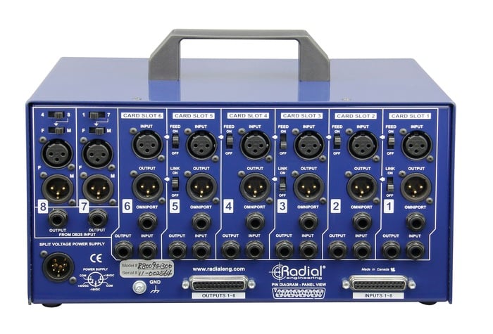 Radial Engineering SixPack 6-Slot Power-Rack, Desktop Format,1600Ma Power Supply