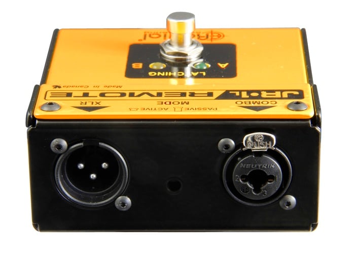 Radial Engineering JR1-L Latching Footswitch With Active (LED) Or Passive Circuit Selector