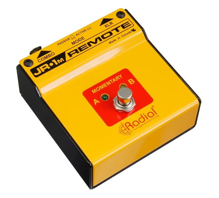 Radial Engineering JR1-M Momentary Footswitch With Active (LED) Or Passive Circuit Selector