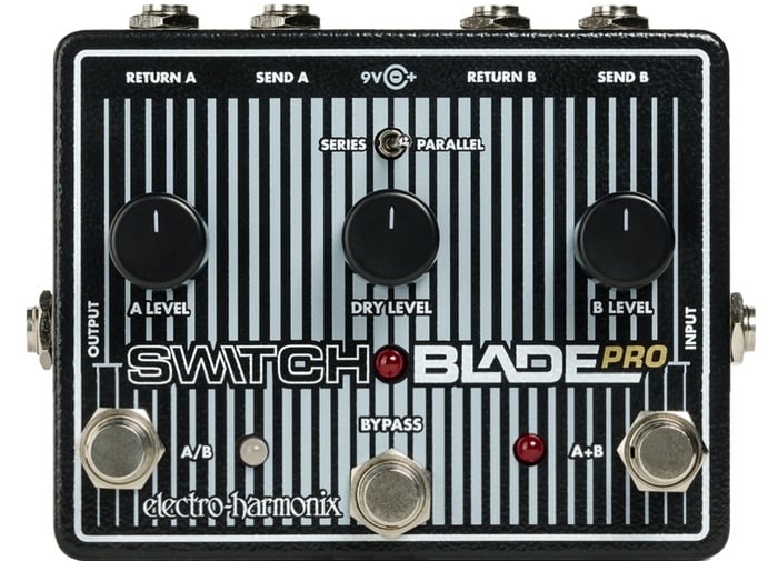 Electro-Harmonix Switchblade Pro Deluxe A / B Switching Box With True Bypass And Separate Source Level Controls