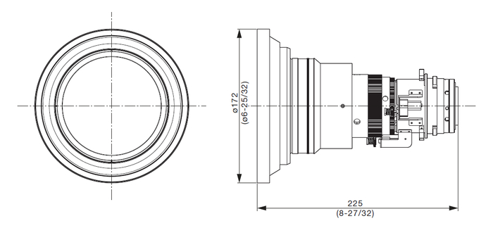 Panasonic ET-DLE060 0.6-0.8:1 Zoom Lens For 1-Chip DLP Projectors