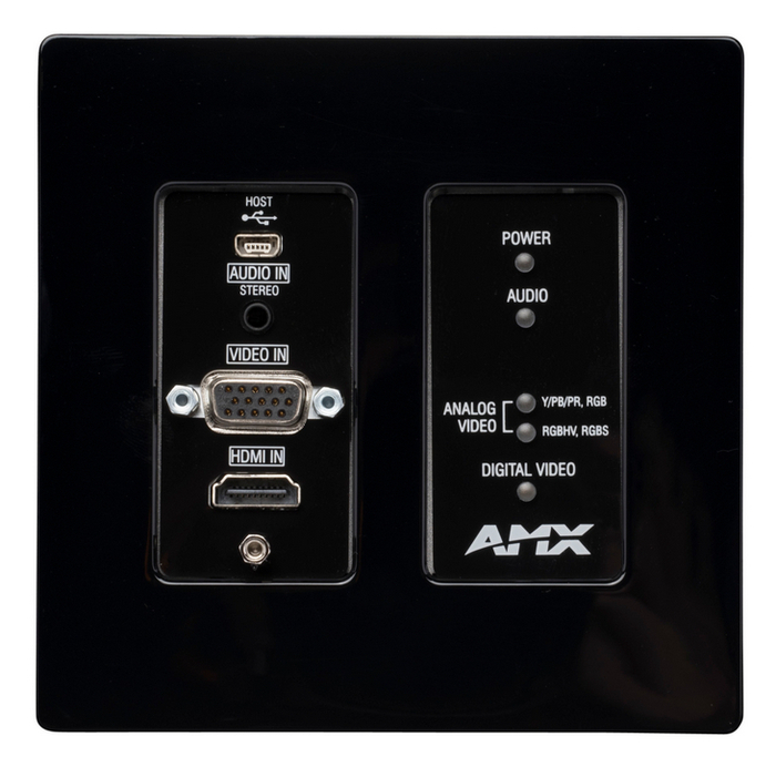 AMX NMX-ENC-N2315-WP N2300 Series 4K UHD Video Over IP Decor Style Wallplate Encoder With KVM