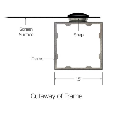 Da-Lite 24791V Da-Snap, HD, 94.5" X 168". HD Prog 1.3, With Pro Trim