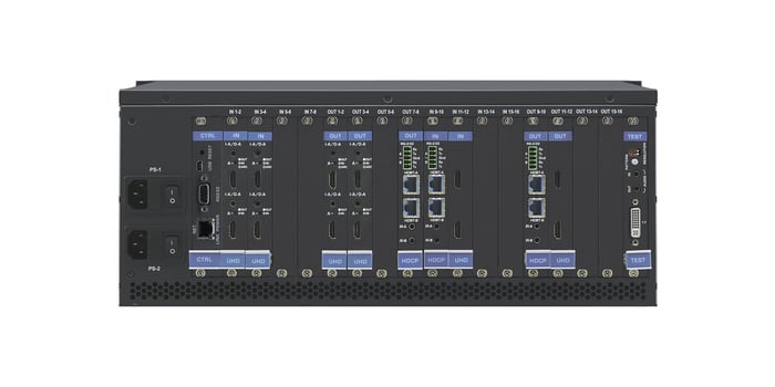 Kramer VS-1616DN-EM 4K 2x2 To 16x16 4K60 4:2:0 Modular Matrix Switcher Chassis