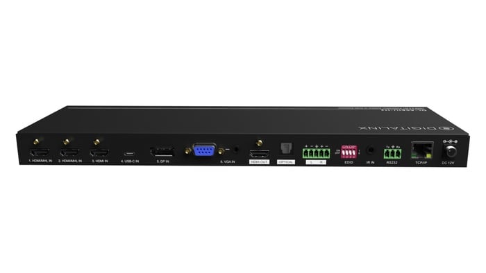 Intelix DL-AS61U-H2 DigitaLinx 6x1 Multi-Format Presentation Switcher