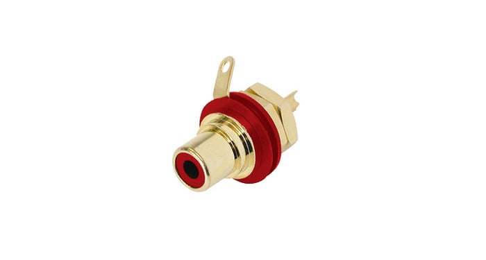 REAN NYS367-2 Rean Jack RCA Gold / Red