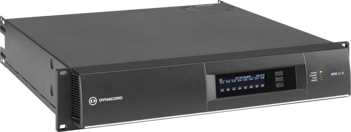 Dynacord IPX10:8 Multi-Channel Installation DSP Amplifier With Digital PFC Supply, 8x1250W